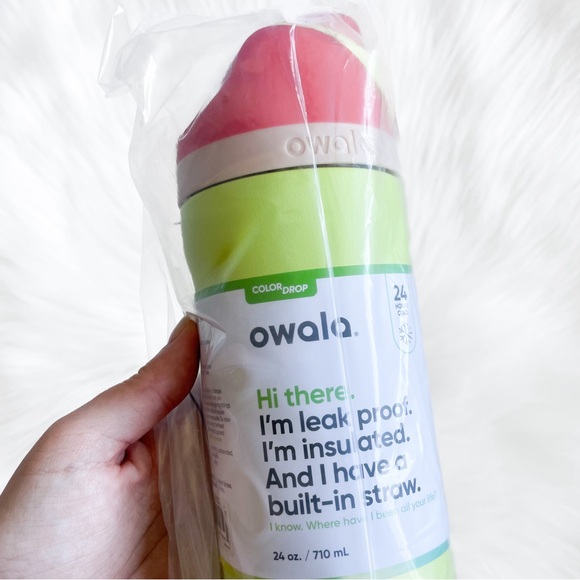 BNWT Owala Limited Edition Flower Power Color Drop FreeSip 24oz Water Bottle - Picture 7 of 9